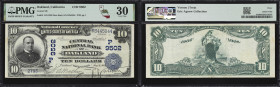 Oakland, California. $10 1902 Date Back. Fr. 618. Central NB. Charter #9502. PMG Very Fine 30.