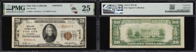 Palo Alto, California. $20 1929 Ty. 1. Fr. 1802-1. Palo Alto NB. Charter #13212. PMG Very Fine 25.