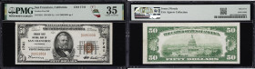 San Francisco, California. $50 1929 Ty. 1. Fr. 1803-1. Crocker First NB. Charter #1741. PMG Choice Very Fine 35.
