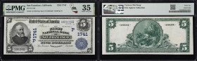 San Francisco, California. $5 1902 Date Back. Fr. 593. First NB. Charter #1741. PMG Choice Very Fine 35.
