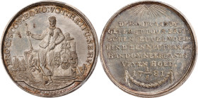 1780 Treaty of Armed Neutrality Medal. Betts-573. Silver. MS-63+ (PCGS).