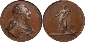 1783 Treaty of Versailles Medal. Betts-611. Bronze. MS-63 BN (PCGS).