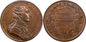 1783 Treaty of Paris Jeton. Betts-Unlisted, Lecompte-211. Copper. MS-67 BN (PCGS).