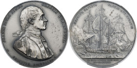 "1779" (post-1863) Captain John Paul Jones / Bonhomme Richard vs. Serapis Naval Medal. U.S. Mint Copy Dies. Betts-568, Julian NA-1, Adams-Bentley 8. S...