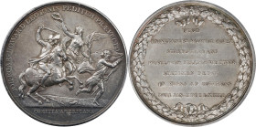 "1781" (20th century) Lieutenant Colonel John Eager Howard at Cowpens Medal. Paris Mint Restrike. Betts-595, Adams-Bentley 12. Silver. MS-62 (PCGS).