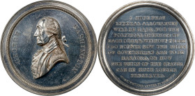 Undated (ca. 1864) Letter to Hamilton Medal. By John Adams Bolen. Musante JAB-11, Musante GW-675, Baker-257B. White Metal. Specimen-62 (PCGS).
