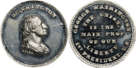 Undated (ca. 1867) George Washington / The Union is the Main Prop of Our Liberty Medal. By John Adams Bolen. Musante JAB-25, Musante GW-796, Baker-259...