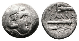 Moesia, Kallatis. 3rd-2nd Centuries BC. Silver Hemidrachm (14.64 mm, 2.34 g.). Head of Herakles to right, wearing lion skin headdress. Rev. KAΛΛA Grai...