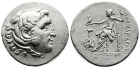 Kings of Macedon, Alexander III ‘the Great’, 336-323 BC. Silver Tetradrachm (34 mm, 15.70 g.). Kyme. Circa 170-151 BC. Diogenes, magistrate. Head of H...