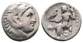 Kings of Macedon, Alexander III ‘the Great’, 336-323 BC. Silver Drachm (17 mm, 4,05 g.). Lampsakos, struck under Antigonos I Monophthalmos, circa 310-...