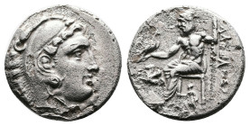 Kings of Macedon. Alexander III 'the Great', 336-323 BC. Silver Drachm (17 mm, 3.95g.). Lampsakos, struck under Antigonos I Monophthalmos, circa 310-3...