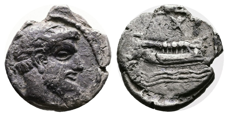 Phoenicia, Arados. Uncertain King, circa 420-400 BC. Silver 1/3 Shekel (16 mm, 3...