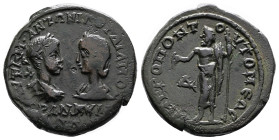 Moesia Inferior, Tomis, Gordian III, AD 238-244. Bronze Tetrassarion (26 mm, 13.80 g.). AYT K M ANT ΓΟΡΔIANOC around, TΡANKYΛ-INA below, laureate, dra...