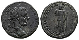 Moesia Inferior, Nicopolis ad Istrum. Macrinus, 217-218 AD. Bronze Pentassarion (26 mm, 13.23 g.). Statius Longinus, legatus consularis. AY K M ΟΠΠΕΛΛ...