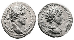 Antoninus Pius and Marcus Aurelius. Rome. AD 140. Silver Denarius ( 18 mm, 2.50 g.). ANTONINVS AVG PIVS P P TR P COS III, laureate head of Antoninus P...