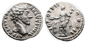 Marcus Aurelius. Rome. AD 152-153. Struck under Antoninus Pius. Silver Denarius (17 mm, 3.58 g.). AVRELIVS CAESAR AVG PII FIL, bare head of Marcus Aur...