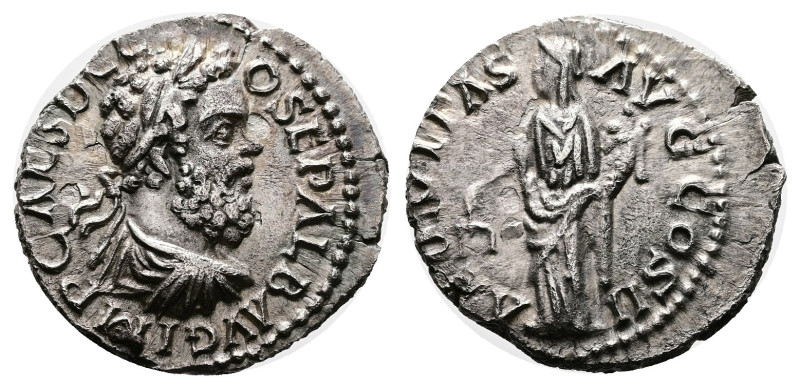 Clodius Albinus. Lyons or Rome. AD 194-195. Silver Denarius ( 18 mm, 3.21 g.). I...