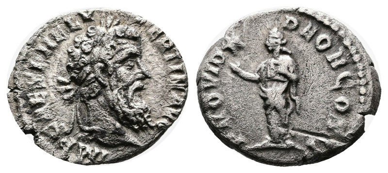 Pertinax. Rome. AD 193. Silver Denarius ( 18 mm, 3.01 g.). IMP CAES P HELV PERTI...