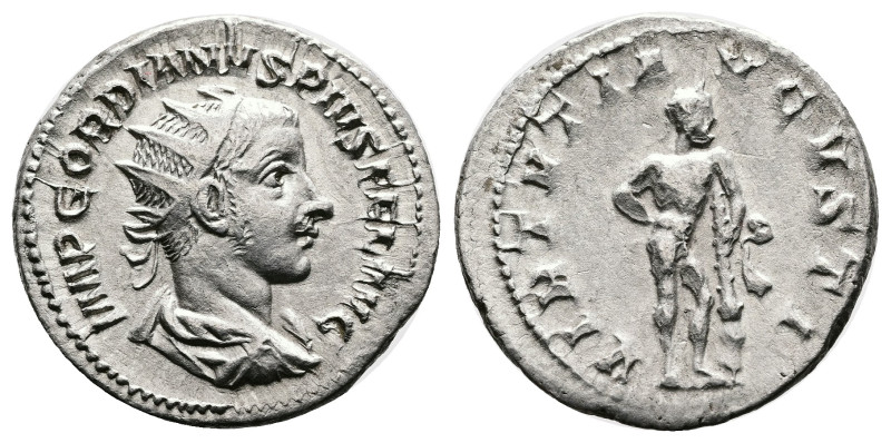 Gordian III. Rome. AD 241-243. Silver Antoninianus ( 22 mm, 3.08 g.). IMP GORDIA...