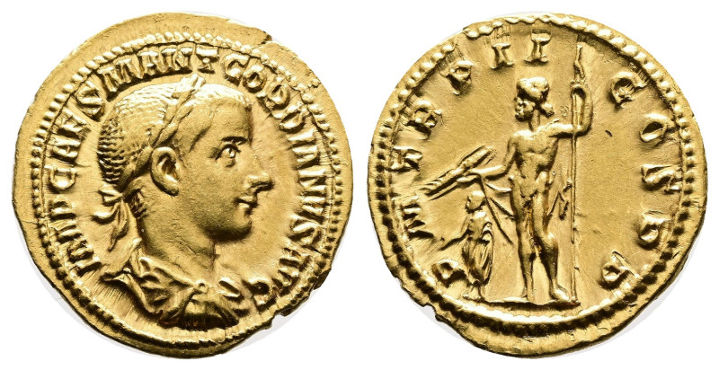 Gordian III, AD 239. Rome. Gold Aureus (20 mm, 5.08 g.). IMP CAES M ANT GORDIANV...