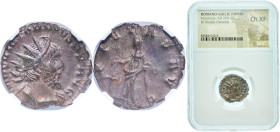 Rome Gallic Empire 269 - 271 BI Antoninianus - Victorinus (PIETAS) Billon Cologne Mint 3.06g NGC CH XF RCV III 11176 RIC V.1 57 OCRE ric.5.vict.57 AGK...