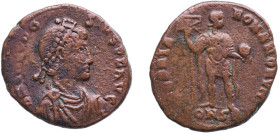 Rome Roman Empire 392 - 395 CONSB AE Follis - Arcadius (GLORIA ROMANORVM) Bronze Constantinopolis Mint 5.05g VF RIC IX 88b OCRE ric.9.cnp.88B