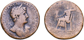 Rome Roman Empire 119 - 120 AE Sestertius - Hadrian (PONT MAX TR POT COS III SC; Jupiter) Bronze Rome Mint 22.17g VF RIC II.3 249 OCRE ric.2_3(2).hdn....