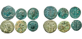 Rome Roman Empire 1st - 4th Centuries AE Coinage (Lot with 6 coins) Bronze XF