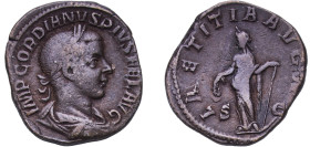 Rome Roman Empire 241 - 244 AE Sestertius - Gordian III (LAETITIA AVG N S C; Laetitia) Bronze Rome Mint 19.93g VF RIC IV.3 300A OCRE ric.4.gor_iii.300...