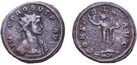 Rome Roman Empire 278 TXXT BI Antoninianus - Probus (CONSERVAT AVG; Sol) Silver Ticinium Mint 3.5g VF Corrossion RIC V.2 349a OCRE ric.5.pro.349