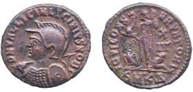 Rome Roman Empire 321 - 324 SMKΔ AE Nummus - Licinius II (IOVI CONSERVATORI) Bronze Cyzicus Mint 2.71g XF RIC VII 18 OCRE ric.7.cyz.18
