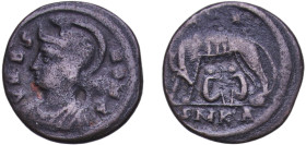 Rome Roman Empire 330 - 334 SMKA AE Nummus - Constantinus I (VRBS ROMA) Bronze Cyzicus Mint 3g VF RIC VII 105 LRBC 1221