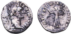 Rome Roman Empire 92 AR Denarius - Domitian (IMP XXI COS XVI CENS P P P; Minerva) Silver Rome Mint 2.31g VF RIC II.1 728 OCRE ric.2_1(2).dom.728