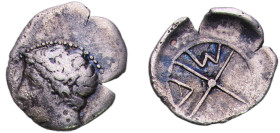 Greece (ancient) Massalia Gaul 200 BC - 121 BC AR Obol (Apollo, M A) Silver 0.58g VF MHM 31 SNG Lockett 22