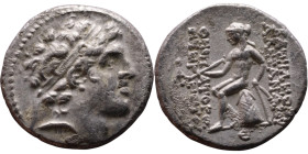 Aleksander I Balas (Seleukid King: 150 BC-145 BC) Drachm Obverse: Diademed head of Alexander I right, usually with long sideburn or scanty beard along...