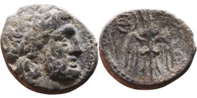 Greek bronze coin. (IV-I century BC)

20mm 6,32g