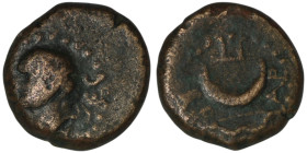 PAMPHYLIA. Perge. Vespasian (AD 69-79)
AE Bronze (13mm, 3,11g)
Obv: ΟΥΕϹ. Laureate head of Vespasian, left
Rev: ΑΡ ΠΕΡ. Bow and crescent
RPC II, 1513
...