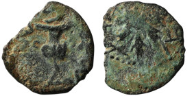 JUDAEA. Jewish War. (66-70 CE).
AE Prutah (15mm, 1,26g)