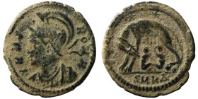 Commemorative Series (AD 330-354). Kyzikos
AE Follis (19mm, 2,43g)

Artificial sandpatina