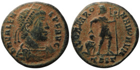 Valens (AD 364-378). Thessalonica
AE Follis (17mm, 2,40g)