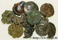GALLO-BELGIAN - CELTIC
Type : Lot de 5 potins, 3 bronzes et 4 potins fragmentaires 
Date : Ier siècle avant J.-C. 
Metal : potin 
Commentary : Lot de ...