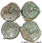 GALLIA BELGICA - MELDI (Area of Meaux)
Type : Lot de 4 bronzes variés 
Date : c. 60-40 AC. 
Metal : bronze 
Rarity : R2 
Commentary : Lot composé de ;...