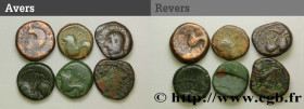 GALLIA BELGICA - REMI (Area of Reims)
Type : Lot de 6 bronzes ATISIOS REMOS, classes variées 
Date : c. 60-40 AC. 
Mint name / Town : Reims (51) 
Meta...