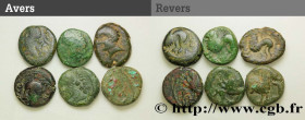 GALLIA BELGICA - REMI (Area of Reims)
Type : Lot de 6 bronzes ATISIOS REMOS, classes variées 
Date : c. 60-40 AC. 
Mint name / Town : Reims (51) 
Meta...