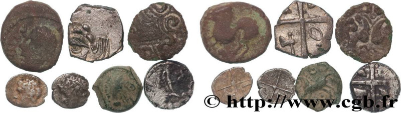 LOTS
Type : Lot de 7 monnaies 
Commentary : Lots de 7 monnaies gauloises 

Grade...