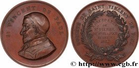 III REPUBLIC
Type : Médaille, Société de Saint-Vincent-de-Paul, Conférence de Saint Pierre 
Date : 1877 
Metal : copper 
Diameter : 50,5  mm
Engraver ...