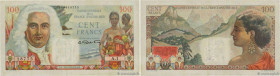 Country : FRENCH EQUATORIAL AFRICA 
Face Value : 100 Francs La Bourdonnais CCFOM Petit numéro 
Date : (1947) 
Period/Province/Bank : Caisse Centrale d...
