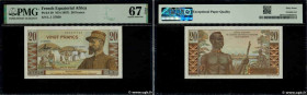Country : FRENCH EQUATORIAL AFRICA 
Face Value : 20 Francs Émile Gentil IE 
Date : (1957) 
Period/Province/Bank : Institut d'émission de l'A.E.F. et d...