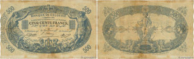 Country : ALGERIA 
Face Value : 500 Francs 
Date : 03 décembre 1918 
Period/Province/Bank : Banque de l'Algérie 
Catalogue reference : P.75b 
Alphabet...