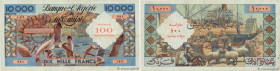 Country : ALGERIA 
Face Value : 100 Nouveaux Francs sur 10000 Francs 
Date : 22 janvier 1958 
Period/Province/Bank : Banque de l'Algérie et de la Tuni...